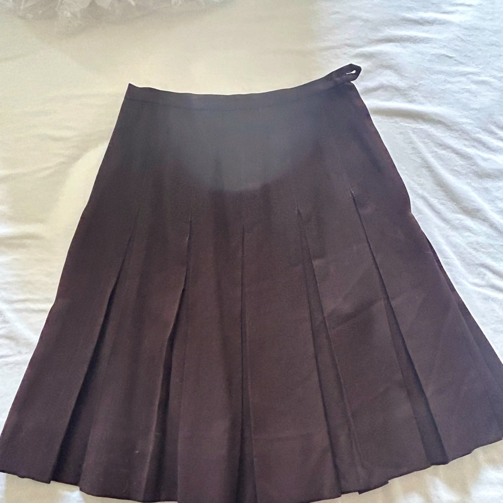 Vintage Merino Pleated Skirt